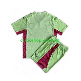 Manchester City Portiere Bambino Maglia Terza 2023/2024 Manica Corta (+ Pantaloncini)